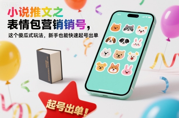 小说推文之表情包营销号,这个傻瓜式玩法,新手也能快速起号出单白米粥资源网-汇集全网副业资源白米粥资源网