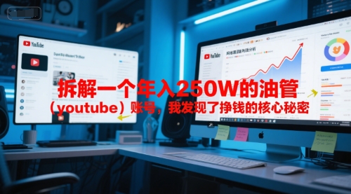 付费文章：拆解一个年入250W的油管（youtube）账号，我发现了挣钱的核心秘密白米粥资源网-汇集全网副业资源白米粥资源网