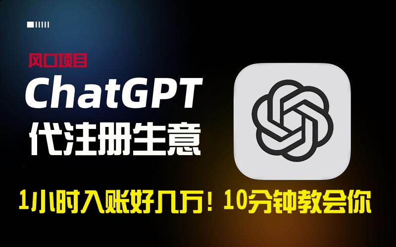 一小时入账好几万！利润大到吓人的ChatGPT代注册小生意，10分钟教会你，…白米粥资源网-汇集全网副业资源白米粥资源网