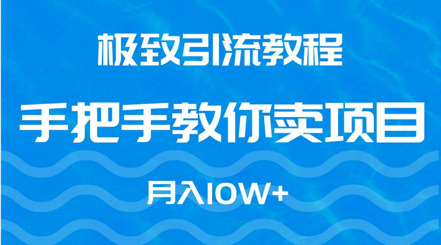 极致引流教程，手把手教你卖项目，月入10W+白米粥资源网-汇集全网副业资源白米粥资源网